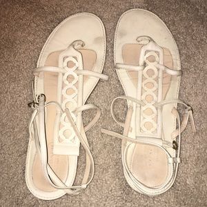 White Coach sandals!! Super comfortable!!